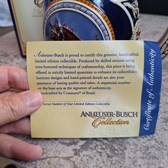 Anheuser-Busch Budweiser Collectible Pot Belly Stein “Dressed For The Parade” - Picture 9 of 12